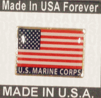 US Marine Flag Pin Made in USA
