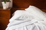 NEW! Classic Organic Cotton Single Flat Sheet by American Blossom Linens Made in USA