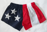 American Flag Low Rise Sporty Shorts Size S - 4XL Made in USA Stately flagshort