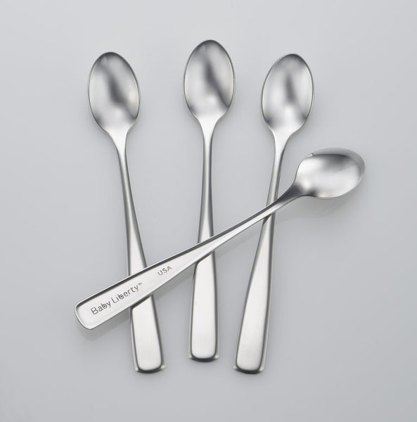 4-Pack Stainless Steel Baby Feeder Spoon Set Made in USA