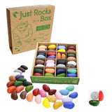 Just Rocks in a Box - 32 Colors / 64 Crayon Rocks Made in USA