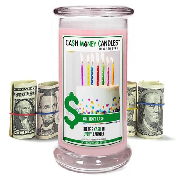 Birthday Cake Cash Money Candles Made in USA
