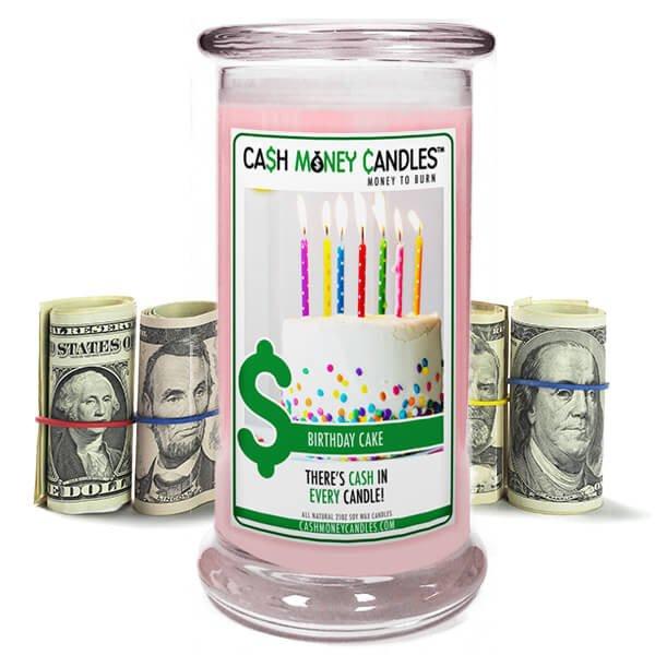 christmas tree candle with money inside Sale: Birthday Cake Cash Money Candles Made in USA