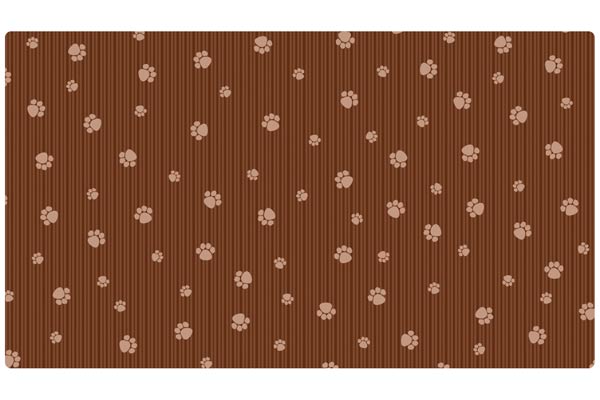 Drymate Cat Litter Mat, Brown Stripe, Large