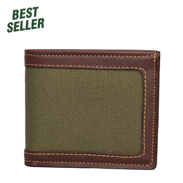 Canvas Bi-Fold Wallet Made in USA by Duluth Pack HEN-0021 / HEN-0023