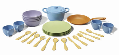 Toy Cookware & Dining Set Made in USA by Green Toys™