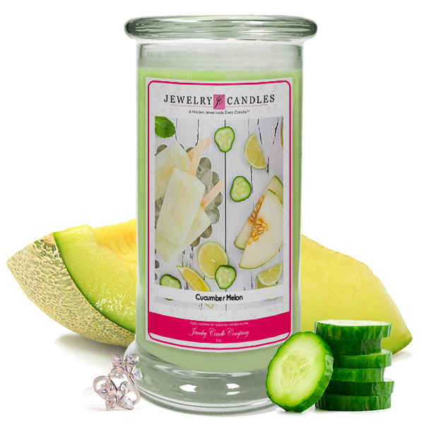 Cucumber Melon Jewelry Candle Made in USA
