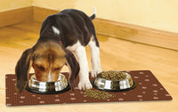 Paw Print Large Dog Bowl Placemat by Drymate (Set of 2) Made in USA