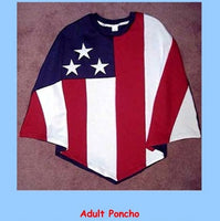 USA Flag Poncho by Stately Made in USA flagponcho