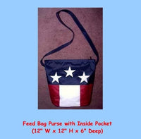 American Flag USA Feedbag Purse by Stately Made in USA