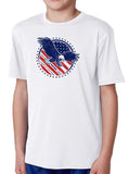 Youth Land of the Free Microtech™ T-shirts by WSI Made in USA 702ELSSW