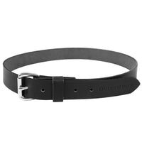 Black Smooth Leather Belt Made in USA DP-201-BLK- DP-202-BLK-