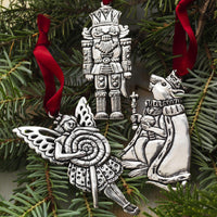 Sale: Nutcracker 3-Piece Ornament Set by Wendell August Made in USA RNUTCRKRS3