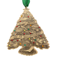 NEW! Oh Christmas Tree Ornament- 12 Days of Christmas (Bronze) by Wendell August Made in USA  21404236CR