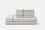 Classic American Made Organic Cotton Sheets with Piping Made in USA