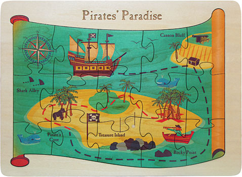 Pirates Paradise Puzzle by Maple Landmark 42301