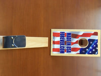 QFlip Indoor Quarter Toss Game with MadeinUSAForever Logo USA Made by Cardinal Toys