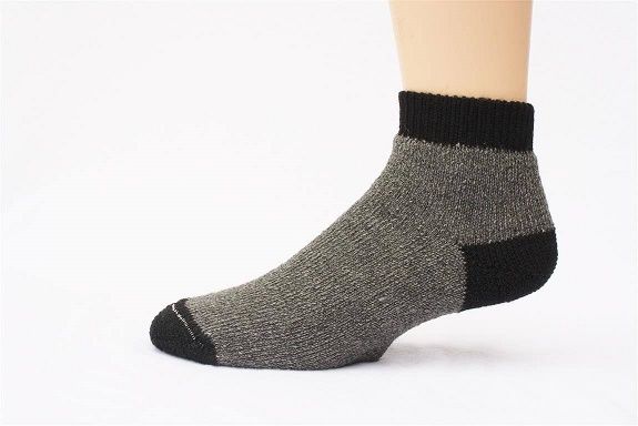 SlipperBootie Alpaca Quarter Socks 3-Pack Made in USA