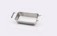 Stainless Steel Loaf Pan Made in USA by 360 Cookware BW010-LP