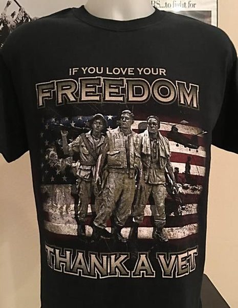Clearance: "Thank A Vet" T-Shirt 100% Made in USA!