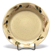 NEW! Tuscan Olive Frilly Pie Plate Made in USA 2552538