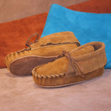 Children's Suede Ankle Moccasins by Footskins Made in USA 1330