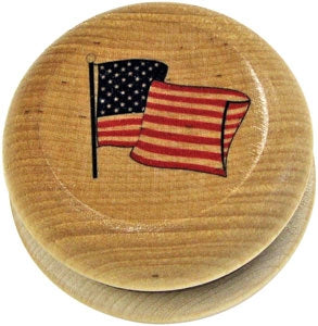 American Flag Yo-Yo Made in USA by Maple Landmark