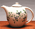 Blueberry Ceramic Teapot 32 Oz. Made in the USA by Emerson Creek Pottery