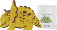 Dinosaur Shaped Jigsaw Puzzle by Maple Landmark USA Made