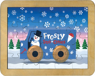 Frosty Puzzle Made in USA by Maple Landmark