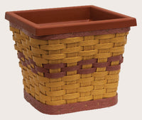 Square Planter Sleeve W/Liner Made in USA by Krasco