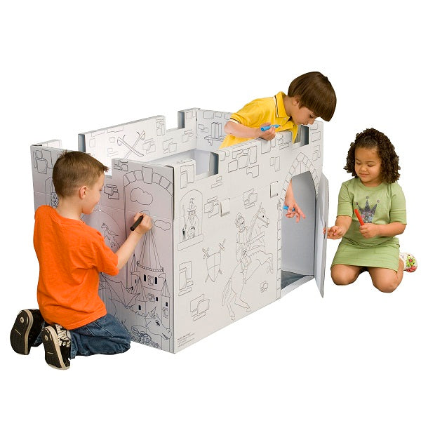 MyVeryOwnHouse® Castle Cardboard Playhouse USA Made MC4428Rc