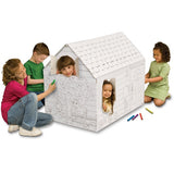 MyVeryOwnHouse® Hide & Seek Cardboard Playhouse Made in USA MH4428Rc