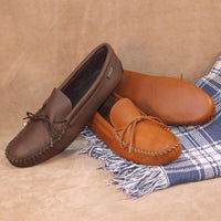 Men's Softsole Moccasins American-Made by Footskins 4400 (deertan) 1400 (cowhide)